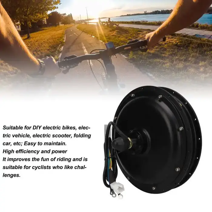 Moteur de moyeu de roue arrière de vélo électrique modifié, 48V, 2000 W, 1500 W, 1000W, DC, bricolag