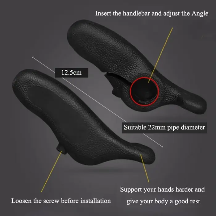 1 Paire de Embouts de Guidon VTT en Alliage d'Aluminium
