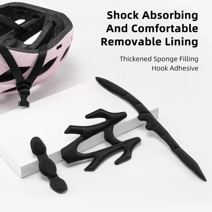 ROCKBROS casque de vélo femmes léger respirant avec lunettes lentille magnétique réglable