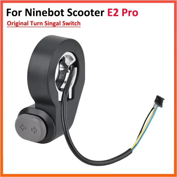 Interrupteur de clignotant original pour scooter électrique Segway E2 Pro couleur Bordeaux haute qualité résistant aux chocs pour sécurité améliorée