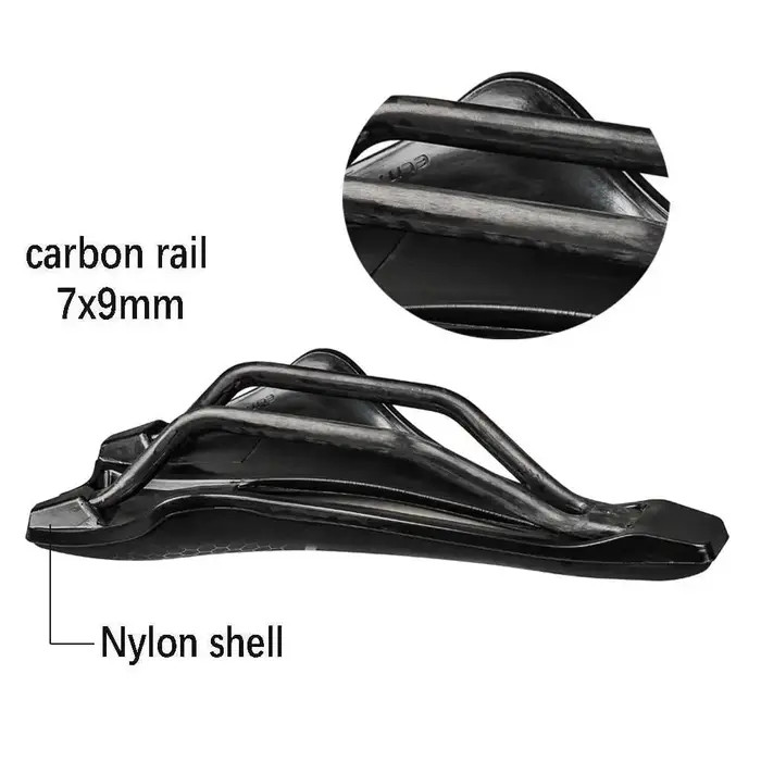 Eliteone carbone Rails selle 143mm ultraléger 130g respirant confortable coussin de siège vélo course