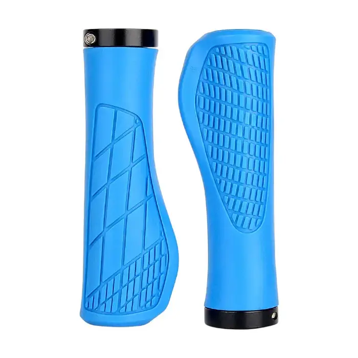 Poignées de vélo VTT guidon anti-dérapant antichoc ergonomique verrouillable