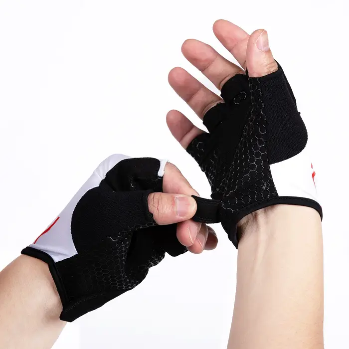 Gants de cyclisme rembourrés à demi-doigts pour hommes et femmes