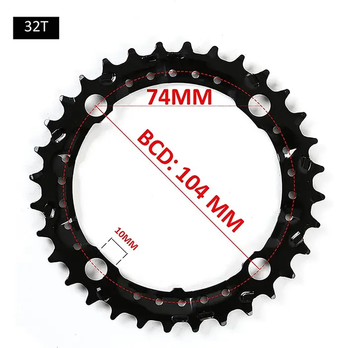 Plateau de pédalier 104BCD pour vélo