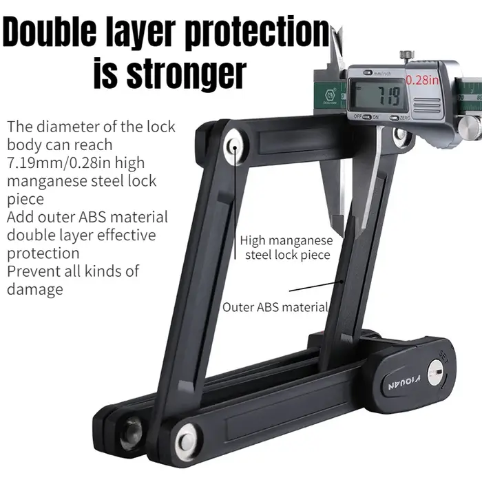Serrure pliante Portable pour vélo de route et de montagne