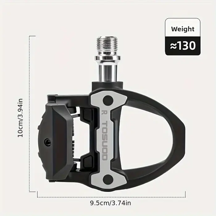 TOSUOD 2 paires de pédales de vélo à verrouillage pour vélos de course