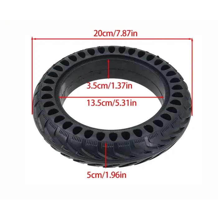 Pneus solides creux durables de 8
