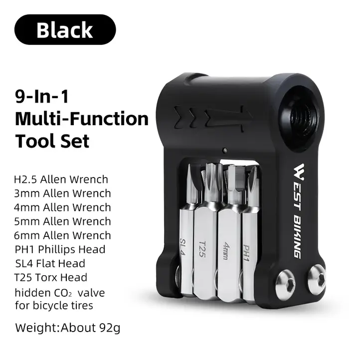 WEST BIKING – outils de vélo multifonctionnels 9 en 1