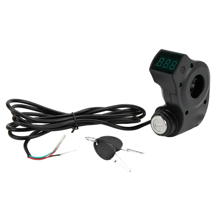 Serrure d'allumage de Scooter électrique, prise à 3 broches, interrupteur de démarrage à un bouton a