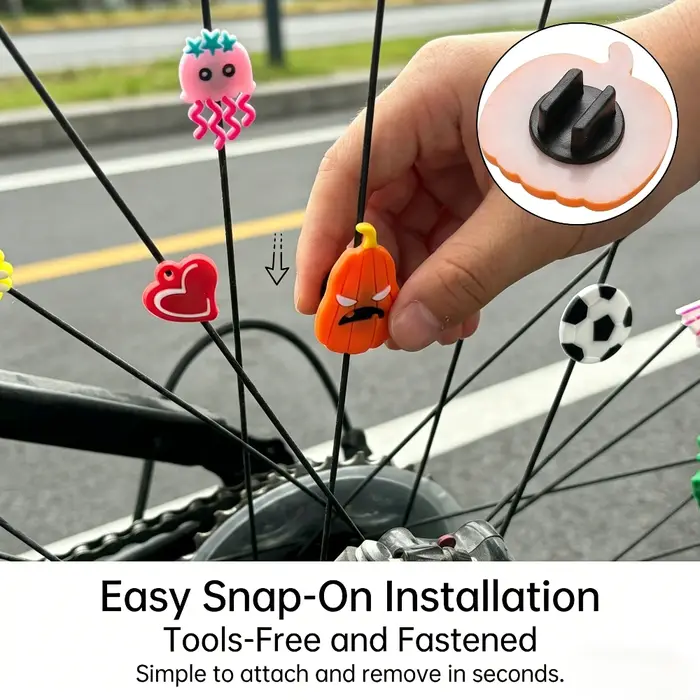 Perles de roue de vélo de formes variées