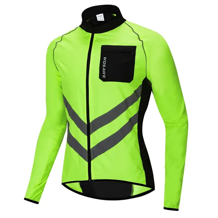 WOSAWE cyclisme veste de pluie haute visibilité maillot multifonction route vtt vélo