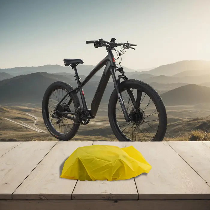 Housse de protection en caoutchouc orange pour porte-bagages arrière de vélo de route et VTT imperméable anti-poussière légère et pliable pour équipement de cyclisme