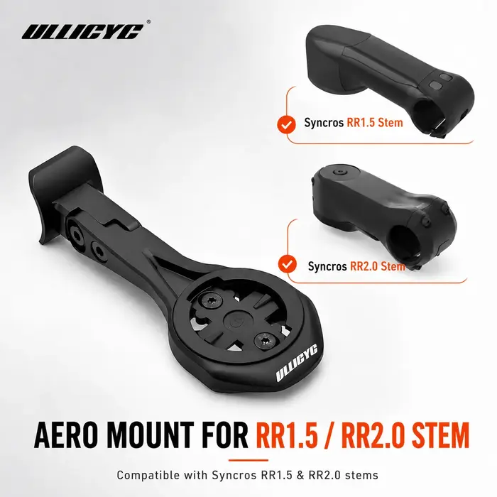 Support de compteur de vélo en alliage d'aluminium ULLICYC compatible avec SCOTT SYNCROS ADDICT RR IC RR1.5 RR2.0 Garmin1050 Wahoo Giant Bryton GPS Mo