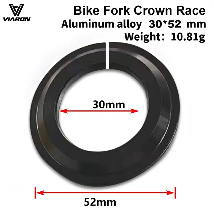 VIARON – entretoise de Base de casque de vélo, couronne de course, fourche conique/droite de 1.5 pou