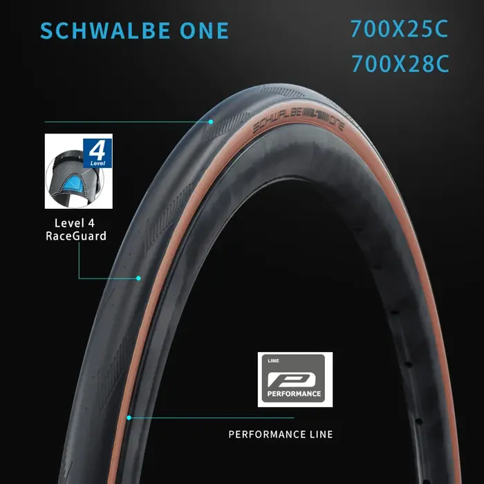 Pneu de vélo pliable Schwalbe ONE 700x25C 28C pour vélo de route 700C