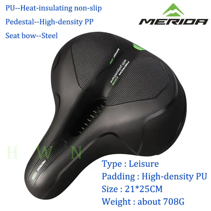 Selle de vélo respirante en cuir PU épaissi