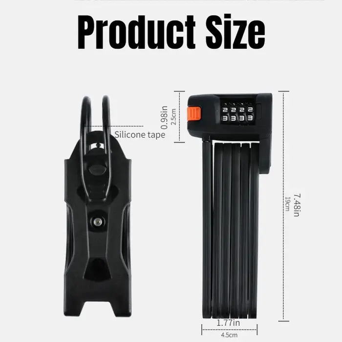 Serrure pliante Portable pour vélo de route et de montagne