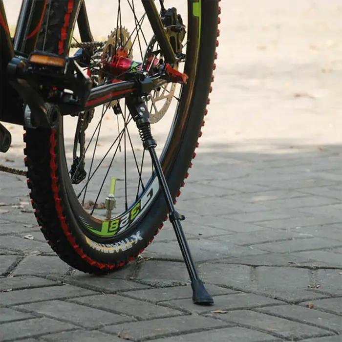 Nouveau support de pied rétractable et réglable en alliage d'aluminium pour vélo de montagne et vélo