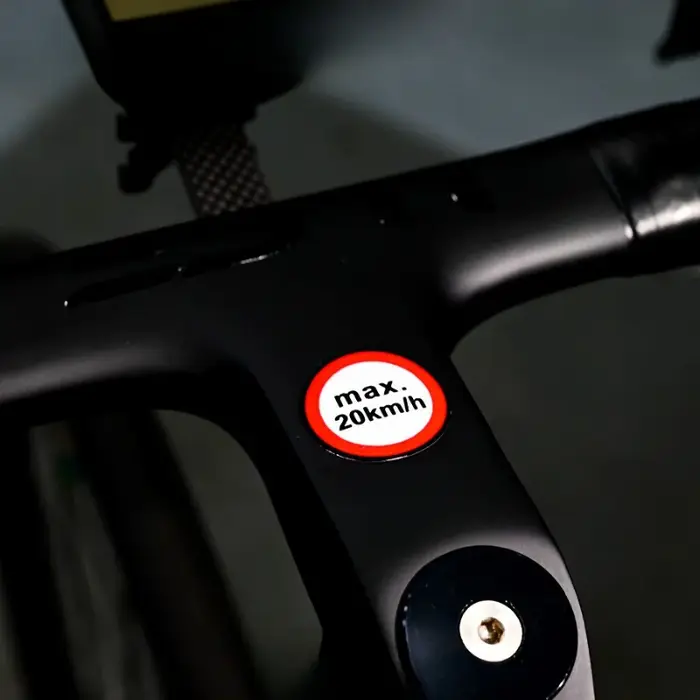 Pack d'autocollants de limite de vitesse transparent 4 pièces/ensemble