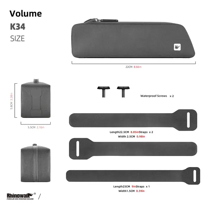 Rhinowalk – sac de Tube supérieur de vélo