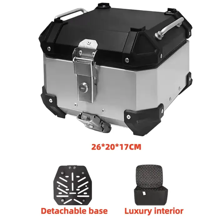 Coffre amovible pour Ninebot Segway ZT3 Pro et scooter compatible vélo moto avec base de fixation coloré pour transport d'affaires et loisirs
