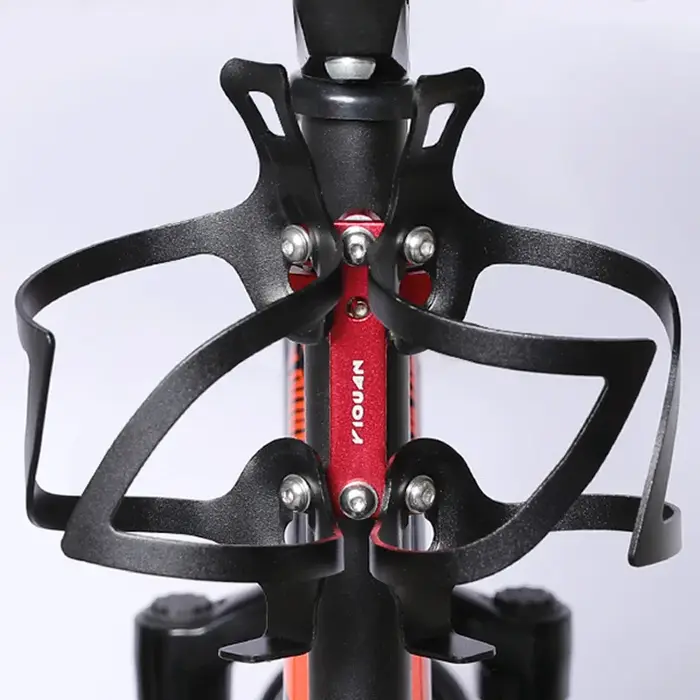 Support d'extension en alliage d'aluminium pour vélo, accessoires de cyclisme, support de fixation double pour porte-bidon