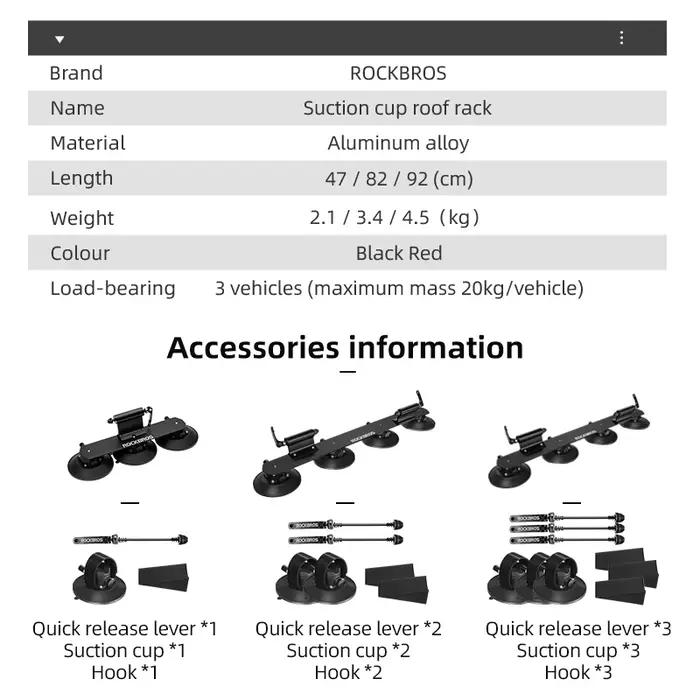 ROCKBROS – porte-vélo de route et vtt