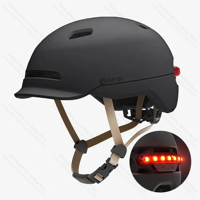 Smart4u casque de cyclisme avec feu arrière Led route
