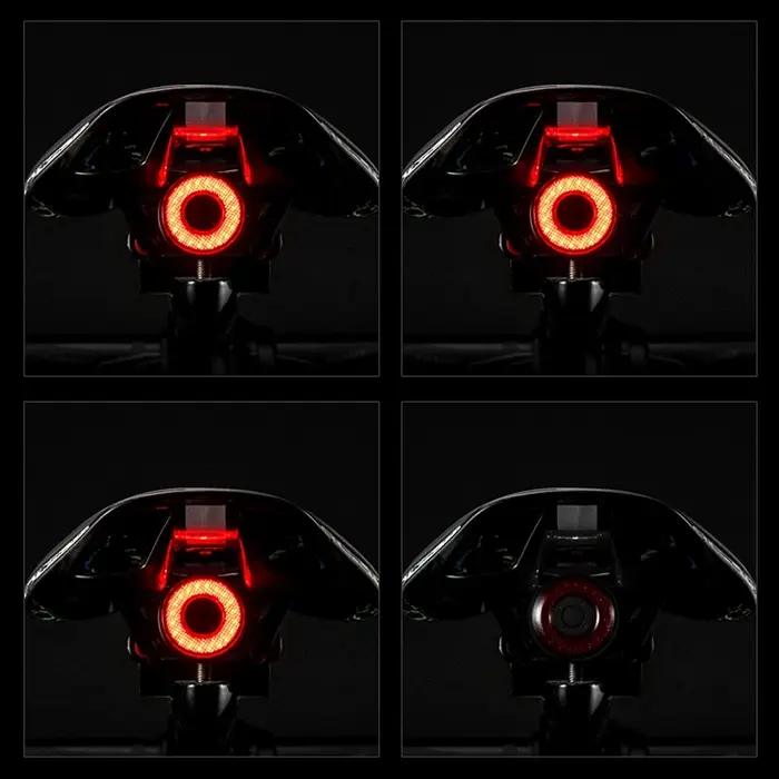 ROCKBROS vélo intelligent frein automatique détection lumière IPx6 étanche LED charge cyclisme feu arrière