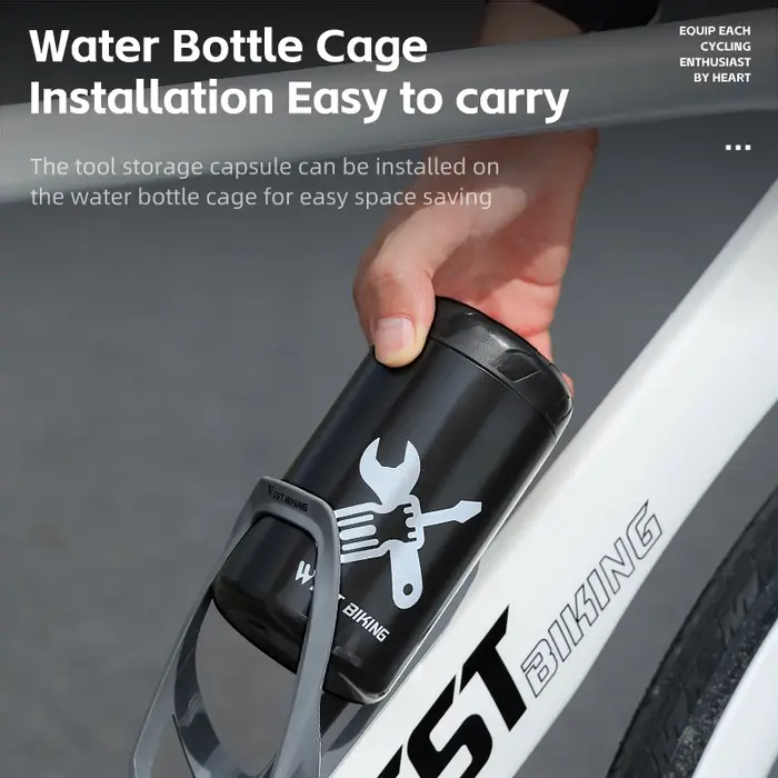 WEST BIKING – Capsule de rangement pour outils de réparation de vélo