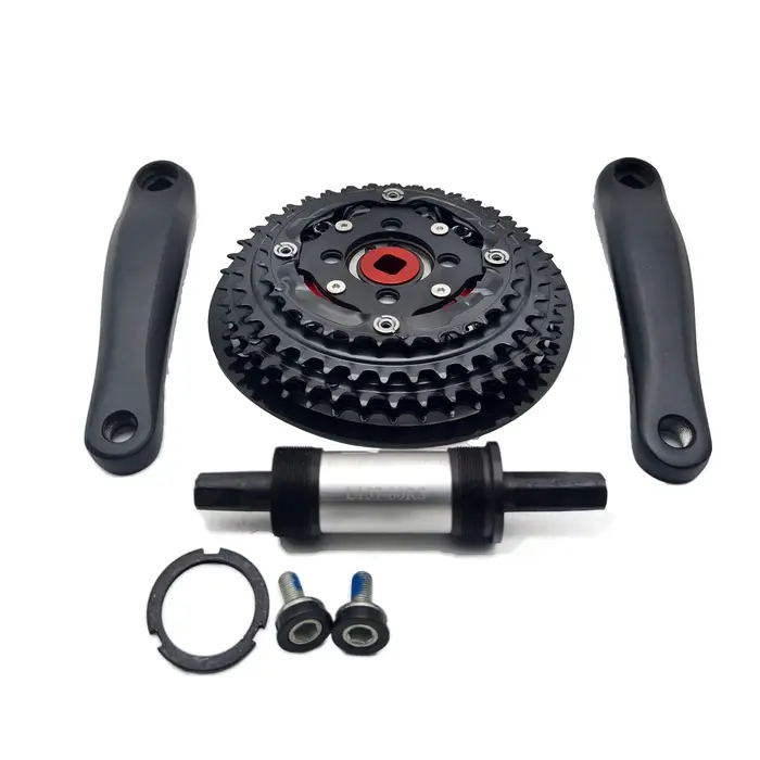 Pédalier pour kit de moteur à entraînement central VTT électrique manivelles à roue libre