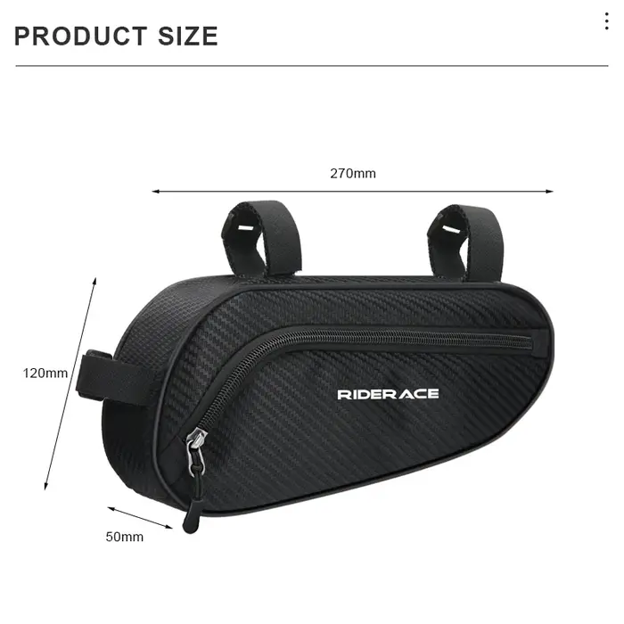 Sac de rangement de cadre de vélo Portable
