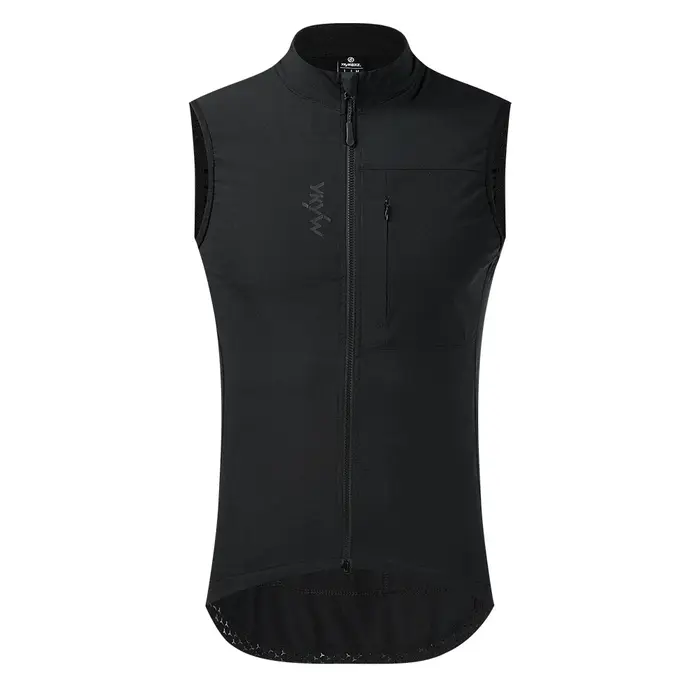 YKYWBIKE Gilet de cyclisme thermique en polaire pour homme, coupe-vent, imperméable, sans manches