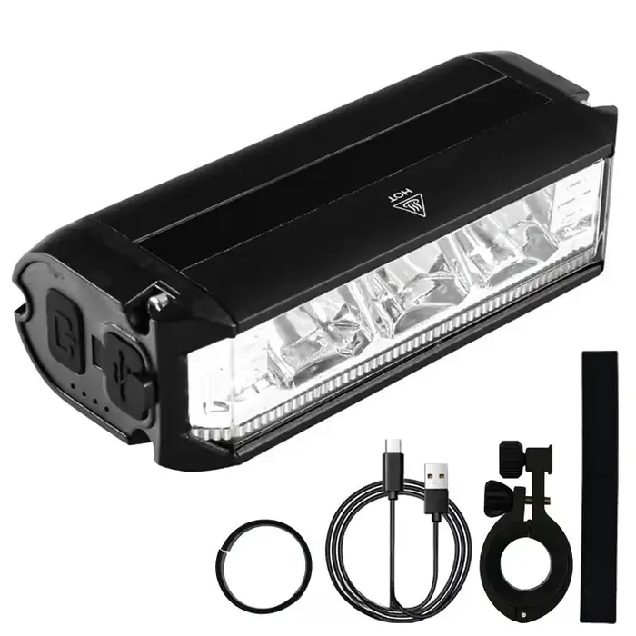1800LM 3 Led vtt vélo lumières 2000MAH Rechargeable vélo lumière lampe de poche en plein air cyclism