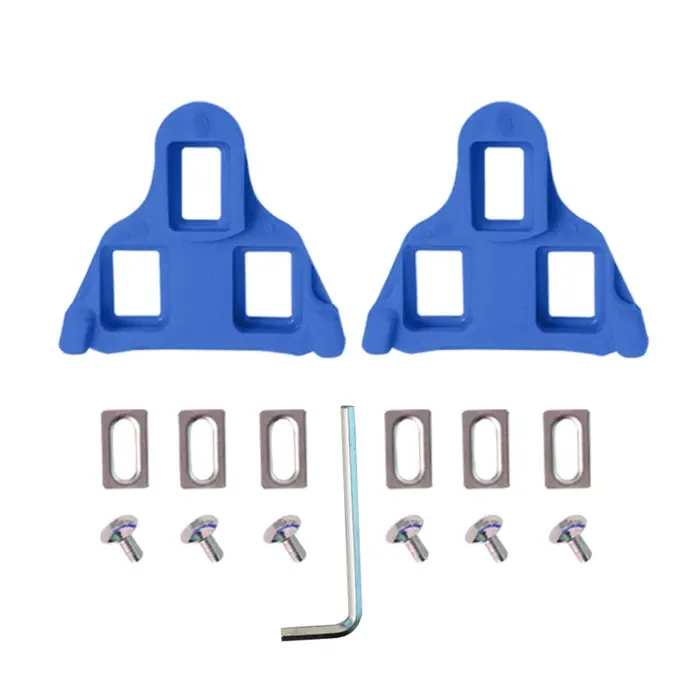 Crampons antidérapants pour pédales de vélo de route en plastique pour chaussures autobloquantes cyclisme VTT cruiser blanc bordeaux jaune rouge