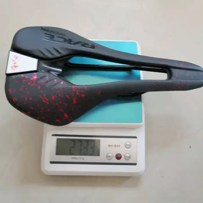 Selle de vélo VTT et route RACEWORK RK90 professionnelle ultralégère en nylon avec rail acier chrome-molybdène pour homme triathlon et course TT