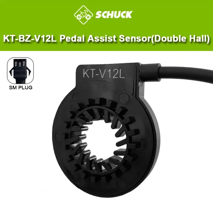 Capteur d'assistance de pédale Double Hall pour vélo électrique 12V-72V, KT-BZ-V12L avec connecteur
