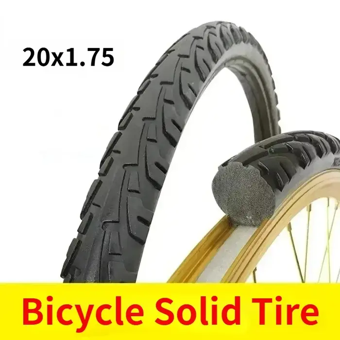 Pneu solide de vélo 20/24/26 pouces x1.50/1.95/1 3/8 pneus solides