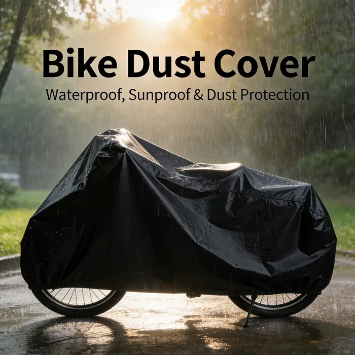 Abri de vélo noir à couverture intégrale