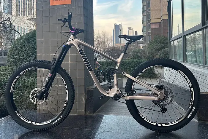 Cadre de vélo tout suspendu en aluminium pour Enduro
