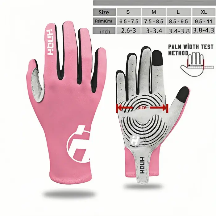 Gants de cyclisme à doigts complets en tissu Lycra