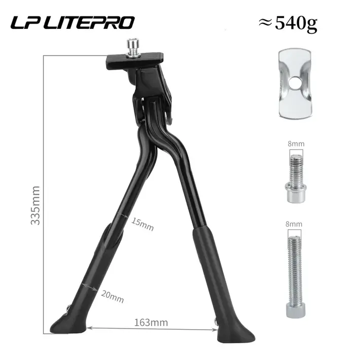 Vélo pliant VTT double béquille milieu parking taille peut être ajusté support