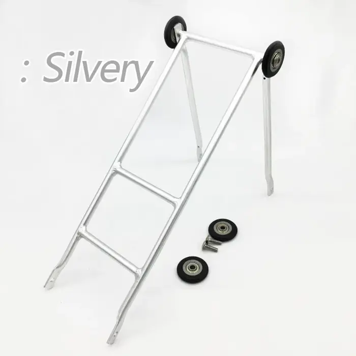 Porte-vélo arrière pliant pour Bromsilice, roue à pousser facile, porte-bagages coulissant T1, noir,