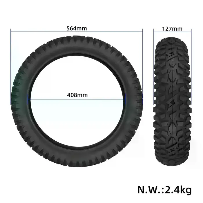 Pneu tout-terrain antidérapant élargi en caoutchouc sous vide 20x5.0 20x4.0 pour vélo électrique 20 pouces