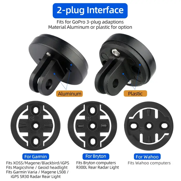 Deemount-Adaptateur de direction réglable pour Garmin