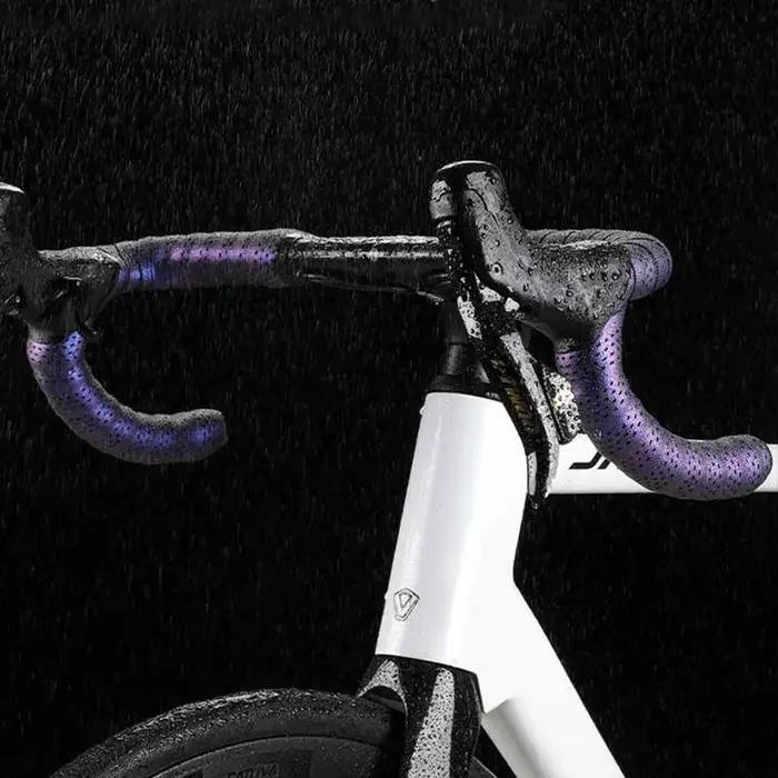 Ruban de guidon de vélo en silicone antidérapant et antichoc