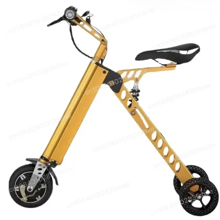 Tricycle électrique pliable à 3 roues, léger, compact, pour les trajets quotidiens, véhicule de mobi