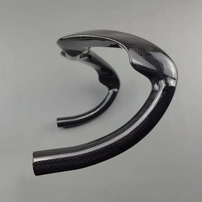 Guidon de course en carbone sans logo, barre courbée, barre de piste, barre de chute Sprinter, finit