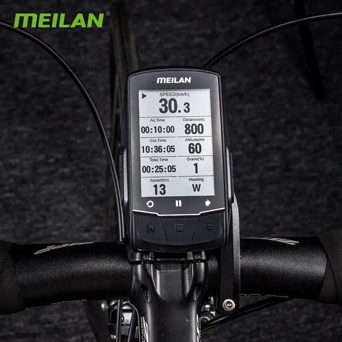 MEILAN M1 ordinateur de vélo GPS écran 2.6 pouces cyclisme compteur de vitesse sans fil Tracker odomètre route vtt