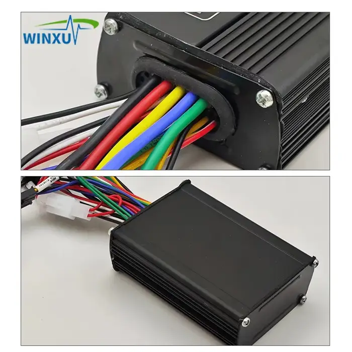 Contrôleur de moteur sans balais à onde sinusoïdale FOC pour vélo électrique 36V 48V 500W 25A